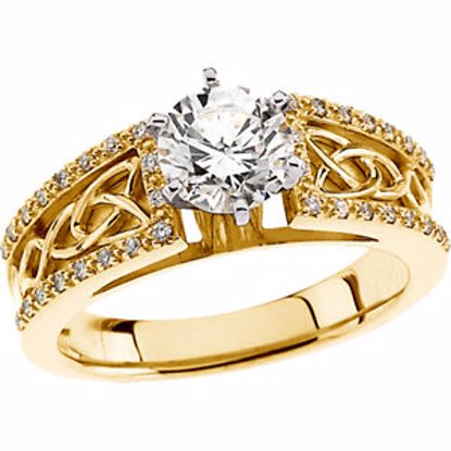 64648:100500:P 14kt Yellow 1 1/4 CTW Diamond Engagement Ring