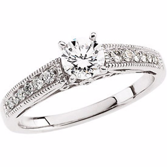 62293:301158:P 14kt White 3/4 CTW Diamond Engagement Ring