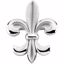 83795:306027:P Sterling Silver Fleur-de-lis Brooch