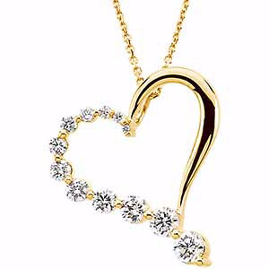 69023:65838:P Journey Diamond Heart Necklace