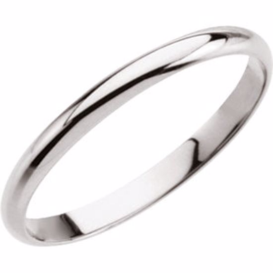 19340KIT:246857:P 14kt White Youth Band Size 2