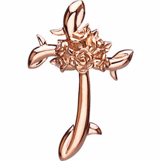 R42153:100004:P Floral Cross Pendant