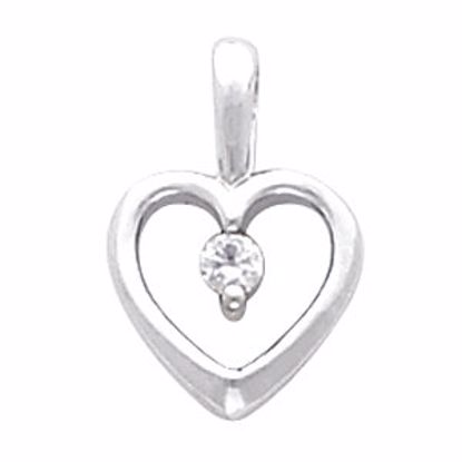 66405:247202:P Platinum .07 CTW Diamond Heart Pendant