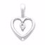 66405:247202:P Platinum .07 CTW Diamond Heart Pendant