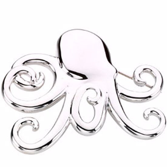 84138:100005:P Octopus Brooch