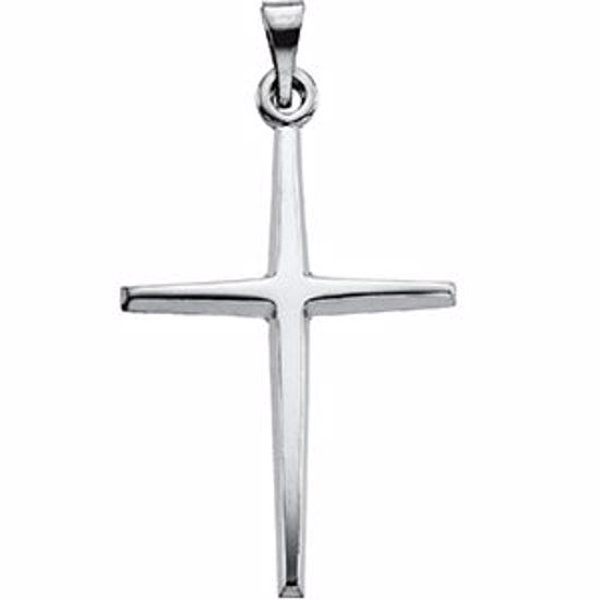 R16134:132740:P Sterling Silver 32.5x18mm Cross Pendant