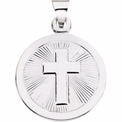 R16451:103750:P Sterling Silver 19mm Confirmation Medal