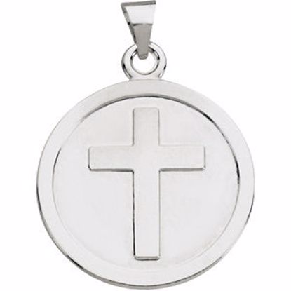 R16445:103660:P Sterling Silver 23mm Cross Pendant