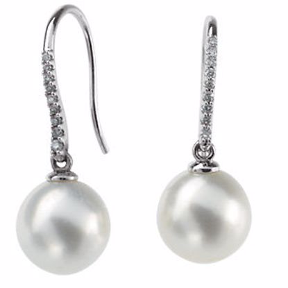 66445:83525:P Paspaley South Sea Cultured Pearl & Diamond Earrings