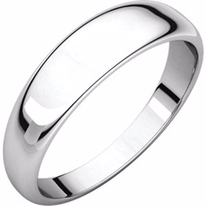 HRT5:146286:P Platinum 5mm Half Round Tapered Band