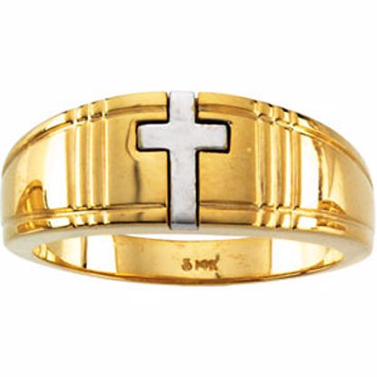 R7045:65135:P Cross Duo Ring