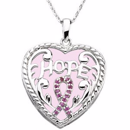 R45102KIT:60001:P Breast Cancer Awareness Necklace