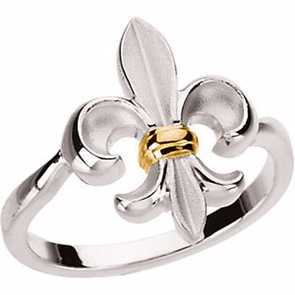 50779:102:P Fleur-de-lis Ring