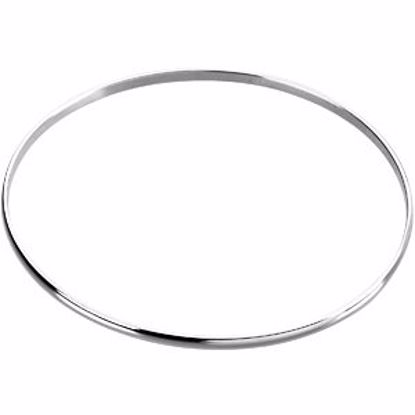 BRC379:60001:P Sterling Silver 2.5mm Bangle Bracelet