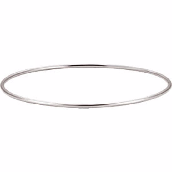 BRC381:60001:P Sterling Silver 1.5mm Bangle Bracelet