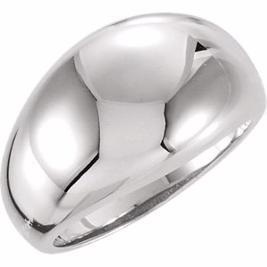 50199:307096:P Sterling Silver 12mm Metal Fashion Ring