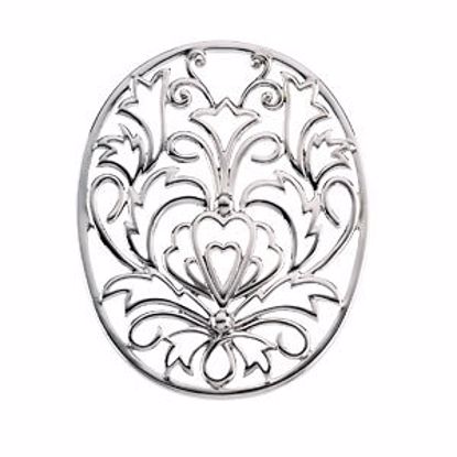 83436:307113:P Oblong Filigree Pendant