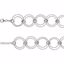CH882:60001:P Sterling Silver Adjustable Circle 18" Chain