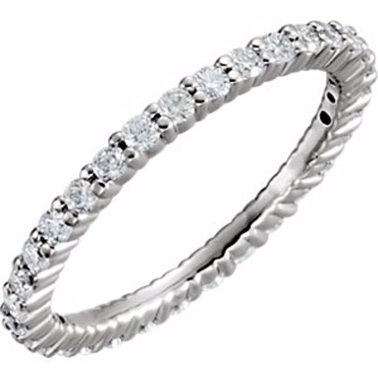 65459:60002:P Platinum 1/2 CTW Diamond Eternity Band Size 7