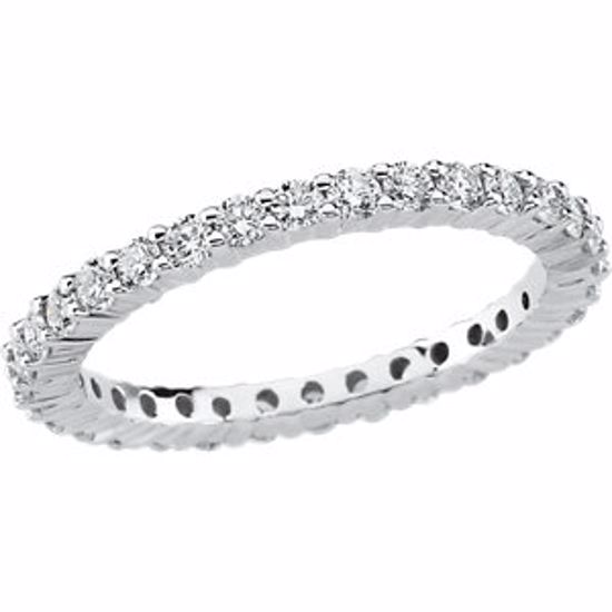 65460:60005:P Platinum 1 CTW Diamond Eternity Band Size 7