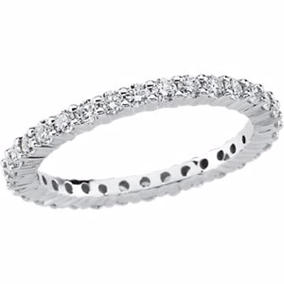 65460:60006:P Platinum 1 CTW Diamond Eternity Band Size 8.5