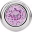81668:22051:P 14kt White Imitation Pink Tourmaline "October" Birthstone Pendant Slide