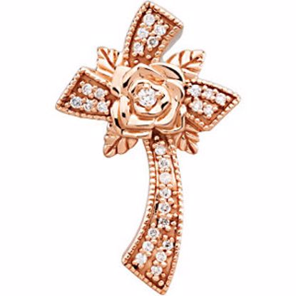 R42152D:60003:P Floral Cross Pendant