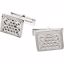 81282:60001:P Sterling Silver 13.5x17mm Cuff Links