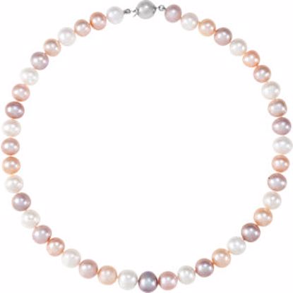 66658:105:P Sterling Silver Freshwater Cultured Pearl 18" Necklace