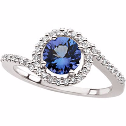 64012:60001:P Tanzanite & Diamond Accented Ring