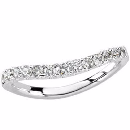 66679:60002:P 14kt White 3/8 CTW Diamond Band 