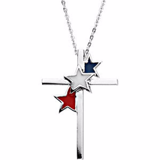 R45132KIT:60001:P United We Stand Cross Necklace