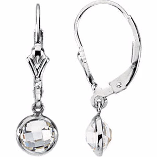 66810:60002:P Sterling Silver Cubic Zirconia Earrings