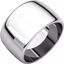 HR10:621:P Palladium 12mm Half Round Wedding Band