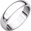 HR5.5:623:P Palladium 5mm Half Round Band