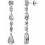 66981:60003:P Sterling Silver Cubic Zirconia Earrings