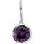 67053:103:P Sterling Silver June Birthstone 11.5x4.5mm Hook Charm/Pendant