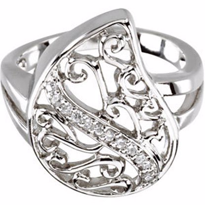 R43044:600010:P Sterling Silver Comfort Tear Ring Size 7