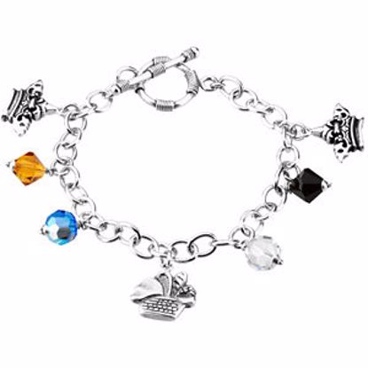 R41986:60001:P Sterling Silver The Lord's Prayer Bracelet