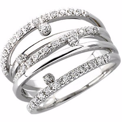 67092:60001:P 14kt White 1/3 CTW Diamond Right Hand Ring