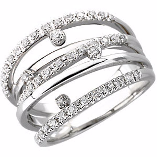 67092:60001:P 14kt White 1/3 CTW Diamond Right Hand Ring