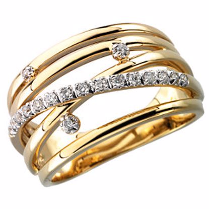 67095:60001:P 14kt Yellow 1/6 CTW Diamond Ring