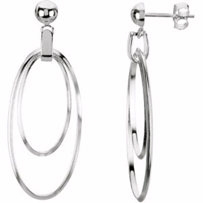 84458:60002:P Sterling Silver Dangle Earrings 