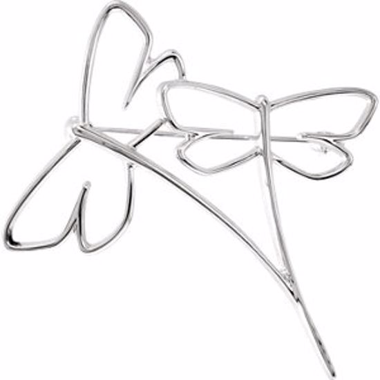 84453:105:P Sterling Silver Dragonfly Brooch