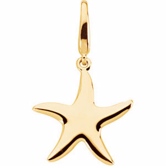 84499:101:P Gold Fashion Starfish Charm