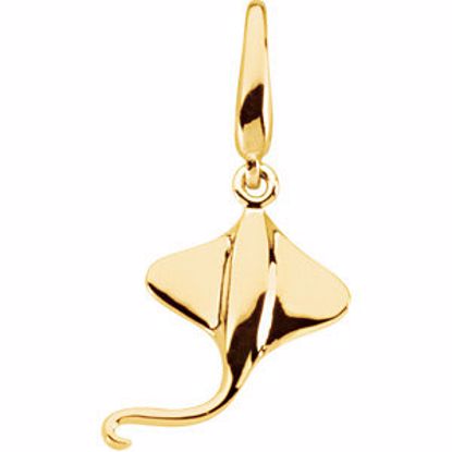 84500:101:P Gold Fashion Stingray Charm