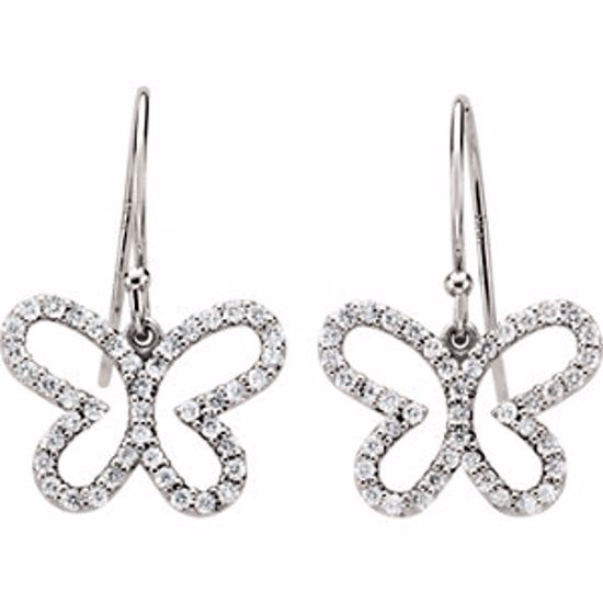 67138:84417:P Butterfly Earrings