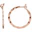 66766:1019:P 1/2 CTW Diamond Inside/Outside Hoop Earrings