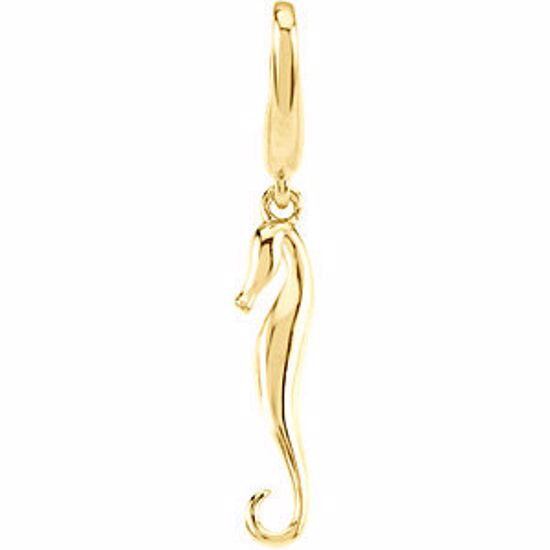 84518:84440:P Gold Fashion Seahorse Charm