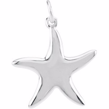 84541:84439:P Sterling Silver Starfish Charm